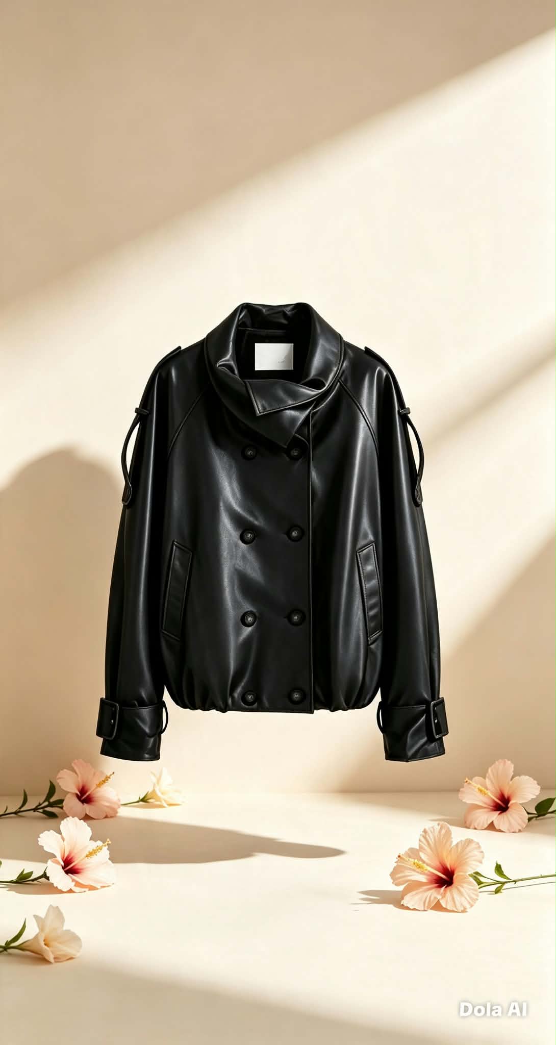 GAVANA FOLDED LEATHER JACKET