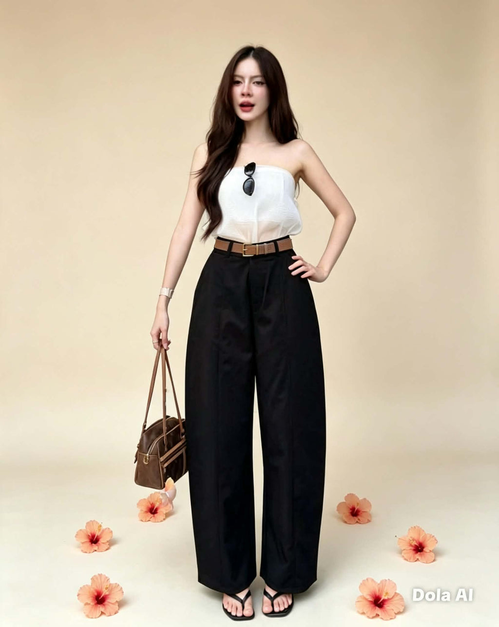 CHU- WIDE-LEG TROUSERS
