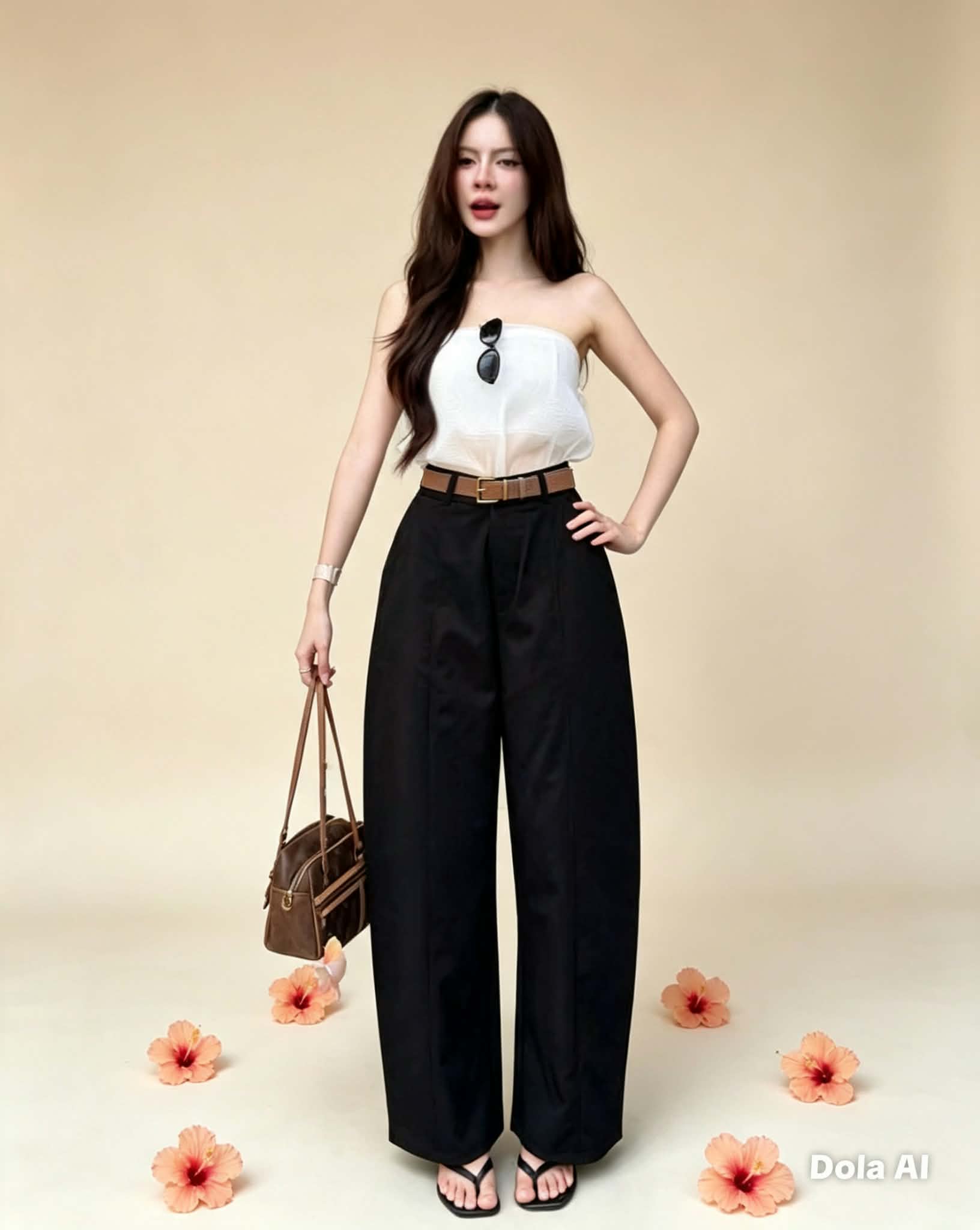 CHU- WIDE-LEG TROUSERS