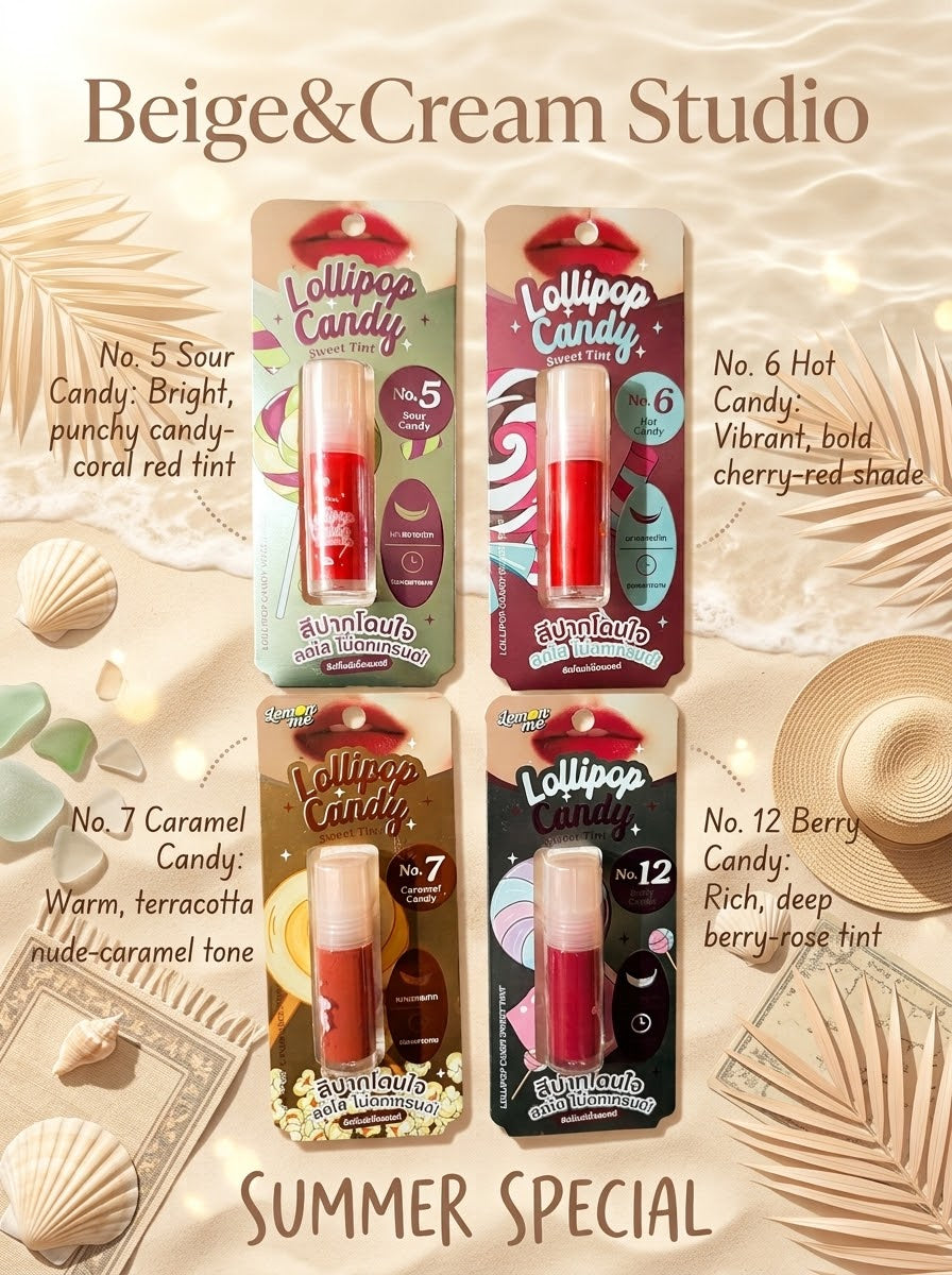 Lollipop Candy Sweet tint number 7 caramel candy