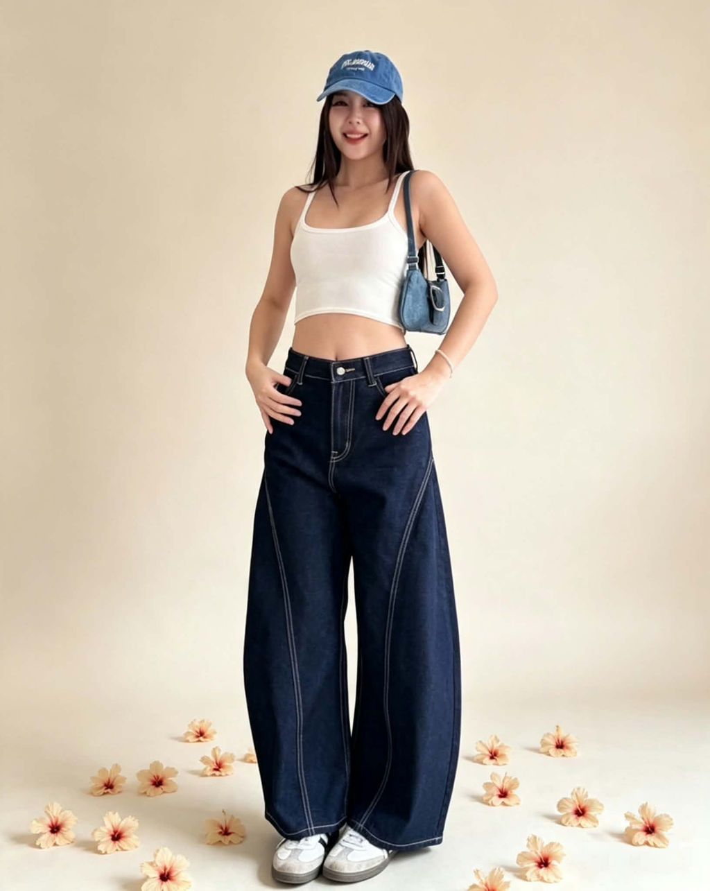 CHUU- WIDE LEG BARREL JEANS-PREORDER ONLY