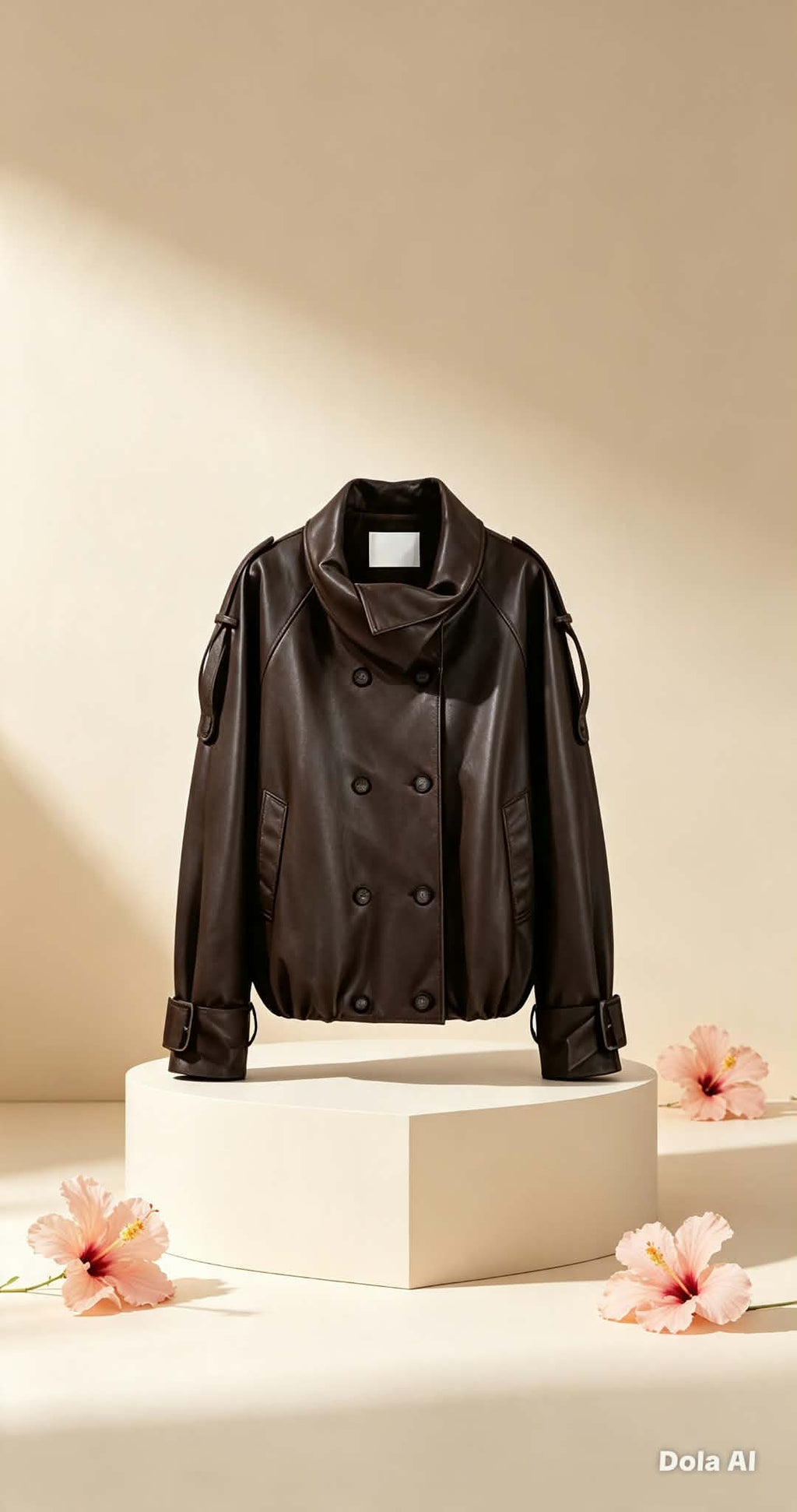 GAVANA FOLDED LEATHER JACKET
