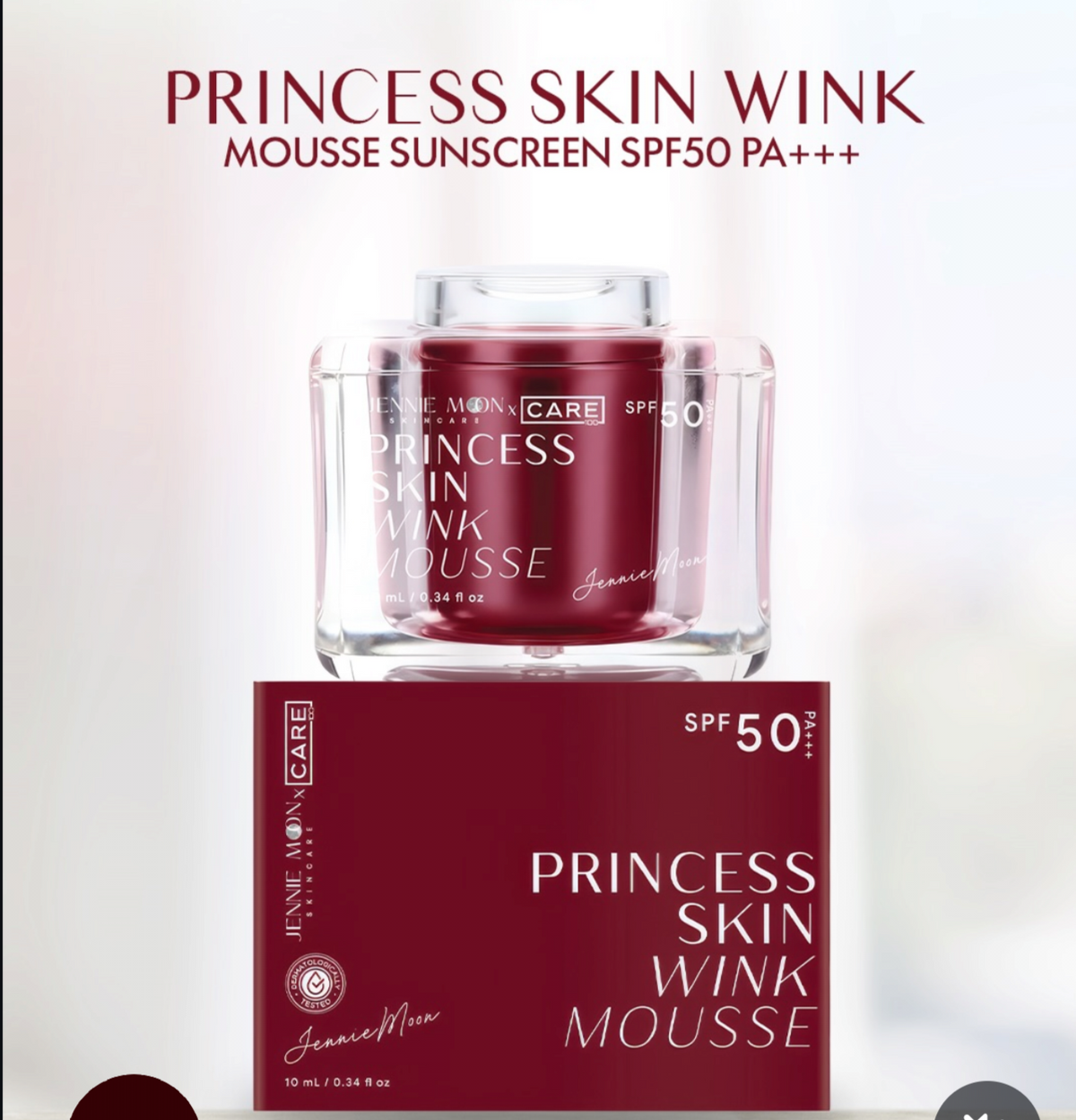 Jenniemoon  Princess skin wink mousse sun protection