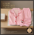 Pajamas for Women, Summer Short-Sleeved Cardigan, Cloud Cotton