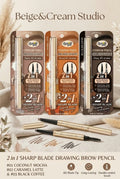 LEMON ME - 2 in 1 EYEBROW PENCIL (BLACK COFFEE)