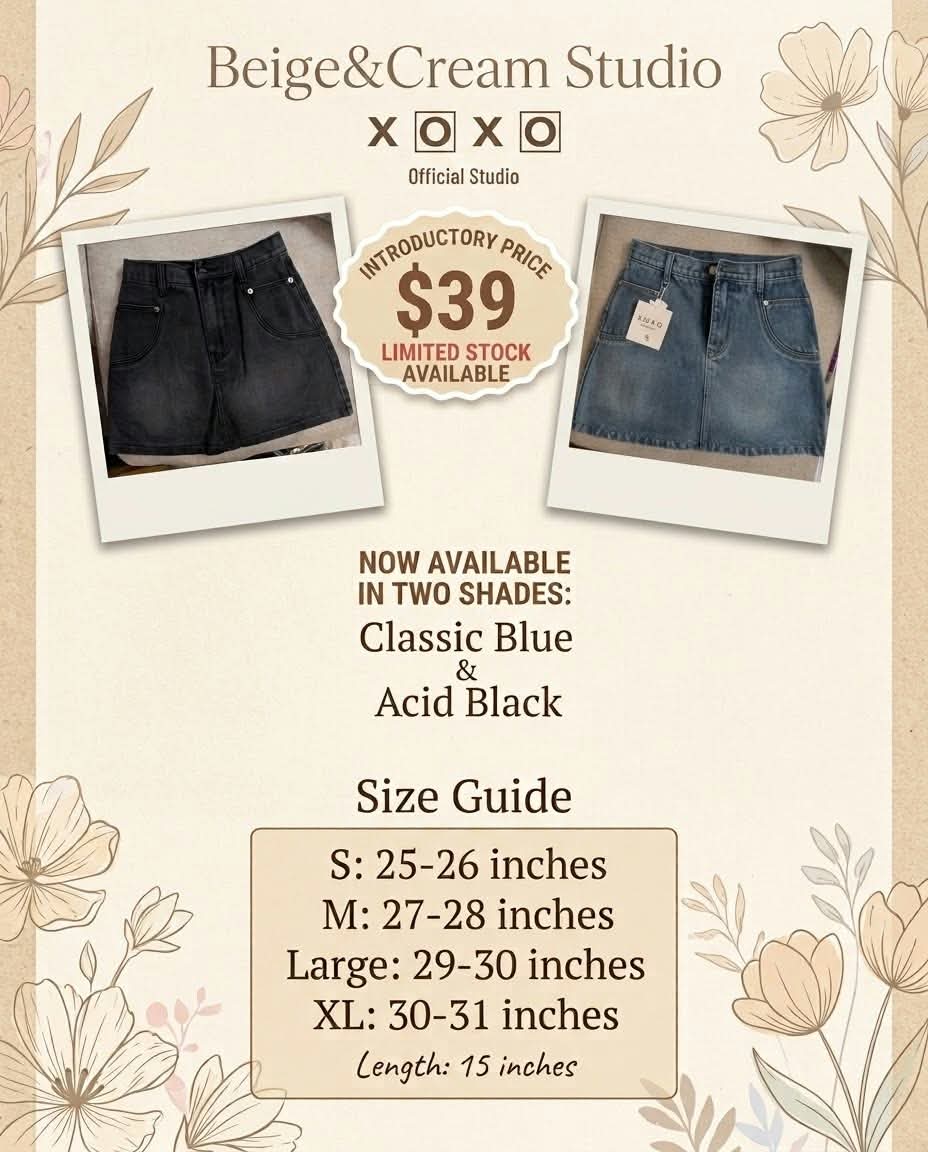 XOXO - SKIRT ACID BLACK