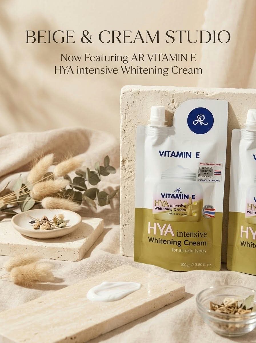 AR VITAMIN E HYA INTENSIVE WHITENING CREAM (100g pouch)