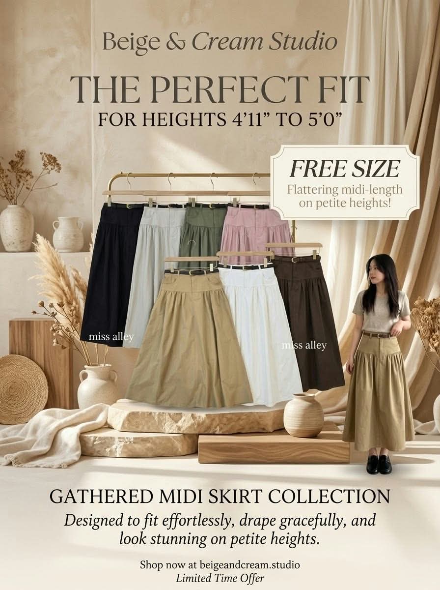 MISS ALLEY GATHERED MIDI SKIRT (CHOCO)